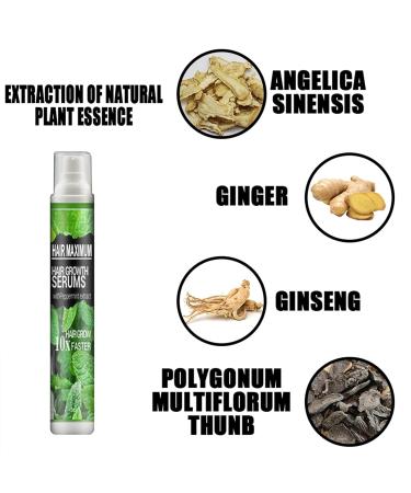 Herbal Hair-Growth Essence Spray - Anti Hair Loss Fast Grow Treatments Set - Buy Online on GoSupps.com