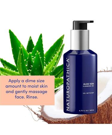 Naturopathica Aloe Cleansing Gel - Gentle Facial Cleanser with Aloe Vera, Lavender & Coconut Oil - Vegan - Made in USA - 5 oz - Buy Online on GoSupps.com