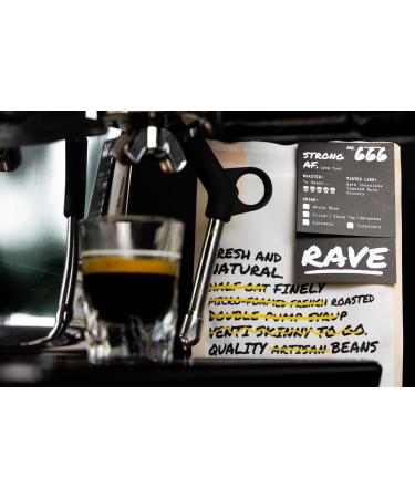 Rave Coffee - Strong AF Blend N 666 Freshly Roasted Whole Beans 250g 250 g (Pack of 1) Whole Bean - Buy Online on GoSupps.com