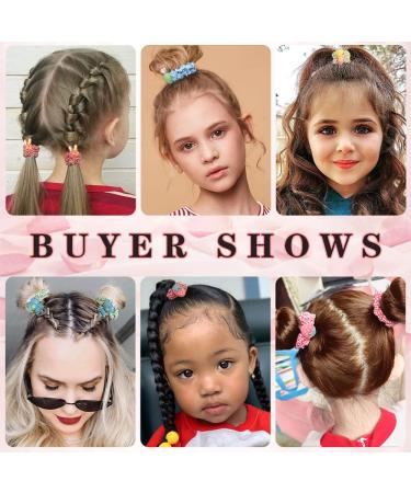 YASUNMI 20pcs Elastic Hair Ties for Girls - Cute Cartoon Scrunchies for Children | Mini Thin Plaid Bands for Toddlers - Hair Accessories for Baby Girls - Buy Online on GoSupps.com
