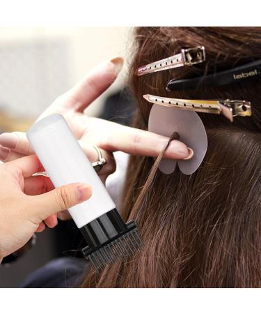 Root Comb Applicator Bottle 180ml | Hair Dye Brush with Graduated Scale | Black & Clear Hair Coloring Tool - Buy Online on GoSupps.com