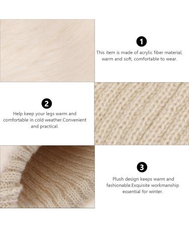 Shop Inoomp 3 Pairs Fur Boot Covers & Warm Socks for Women | Stylish Leg Warmers for Short Boots - Buy Online on GoSupps.com