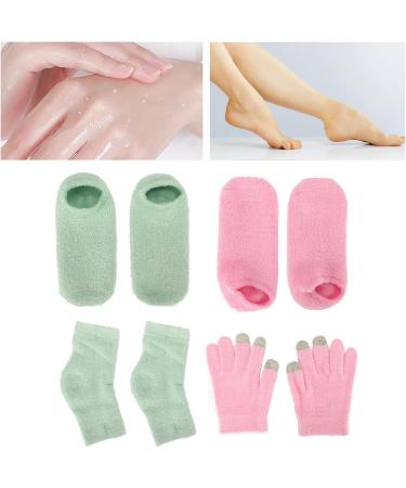 Qukaim Moisturizing Gloves Sock Gel Moisturizing Socks Hands Feet Skin Care Reusable Soften Repairing Dry Cracked Comfortable Heel Sleeves. - Buy Online on GoSupps.com