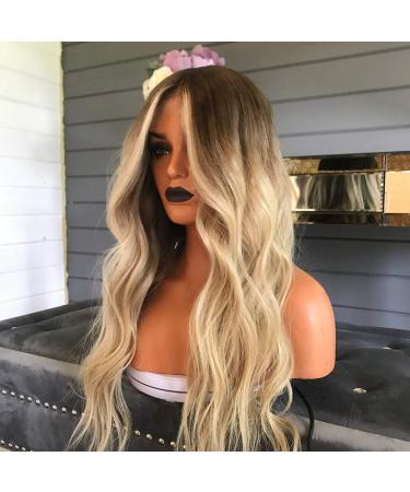 Buy Women's Long Blonde Curly Wig - Brazilian Synthetic Wavy Hair for Cosplay & Parties - Buy Online on GoSupps.com