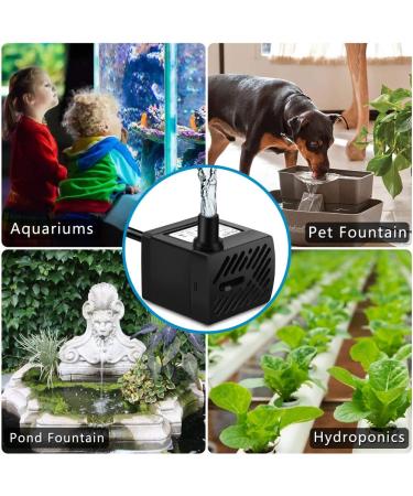 PULACO 50GPH Mini Submersible Water Pump - Ideal for Aquariums, Fish Tanks, Ponds, Fountains, and Hydroponics - Buy Online on GoSupps.com