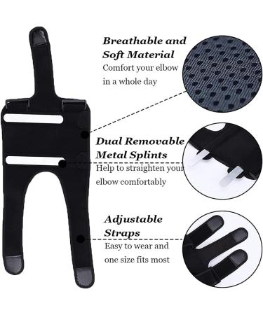 Elbow Guard Compression Brace - Adjustable Support & Protector for Tennis Golf Gym | Night Sleep Support for Men & Women - Buy Online on GoSupps.com