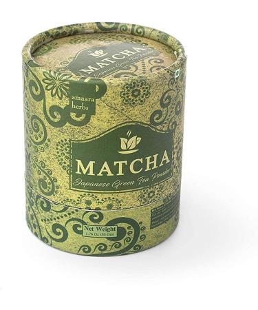 Natural Pure Herbal Amaara Herbs Matcha Japanese Green Tea Powder 10x Stronger Than Any Brewed Green-Tea 50g - Buy Online on GoSupps.com