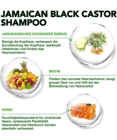 P-Beauty Castor Oil Shampoo with Biotin 3x300ml for Hair Growth Natural Hair Care & Scalp Care | Anti Hair Loss Shampoo - Buy Online on GoSupps.com
