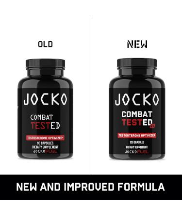Jocko Fuel Test Booster for Men - Natural Stamina & Strength Enhancer - Muscle Builder with Ginger Root Shiljat & Tongkat Ali 120ct - Buy Online on GoSupps.com