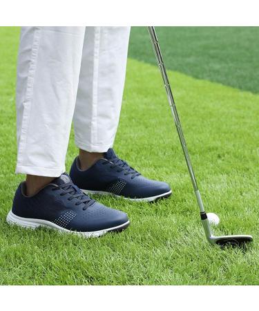 Zakey Waterproof Men's Golf Shoes with Spikes | Professional Outdoor Anti-Slip Footwear | Size 9 Blue - Buy Online on GoSupps.com