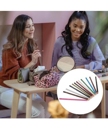 Lurrose 12PCs Colorful Eyeliner & Make-Up Accessories Set | Durable Eyebrow & Lip Pencils | Portable Eye Makeup Tools - Buy Online on GoSupps.com