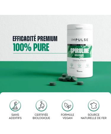Spiruline bio - 100% pure - Energie Fer & Antioxydant - Phycocyanine Puissante - Compl ment alimentaire R cup ration & Vitalit - Vegan - 90 comprim s - Buy Online on GoSupps.com