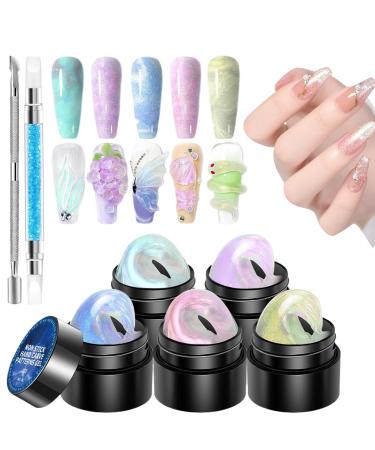 Nail sculpting gel - Flexible tint gel formula versatile design compound | Lightweight molded acrylic set professional art sculpting accessory abbell collection