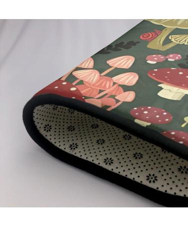 Flannel Carpet Bright Mushrooms Art Picture 60 x 39 in Non-Slip Durable Suitable for Living Room and Office Bedroom - Buy Online on GoSupps.com