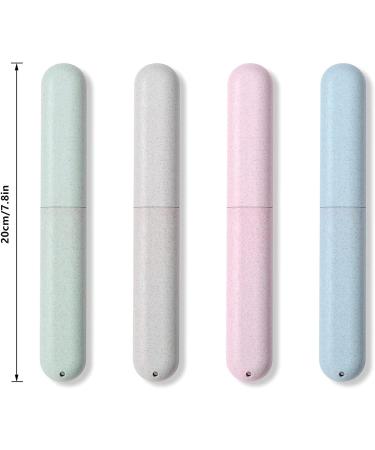 KAPASKI 4 Pack Travel Toothbrush Case Portable Breathable Toothbrush Holder for Travel Camping School Home - Buy Online on GoSupps.com