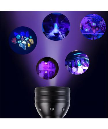 Retoo UV Black Light Flashlight | Spot Dried Stains & Detect Fake Currency | Ideal for Pets & Home Use - Buy Online on GoSupps.com