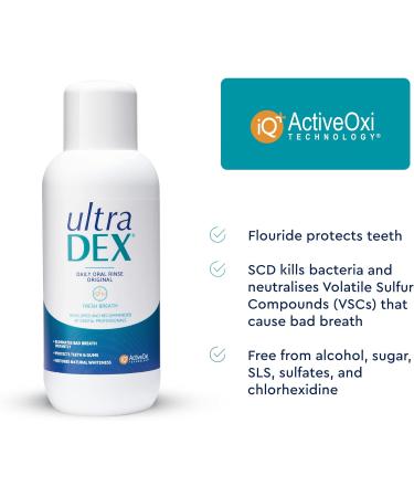 UltraDEX Daily Oral Rinse Original 500ml - Pack of 1 | Oral Care Solution - Buy Online on GoSupps.com