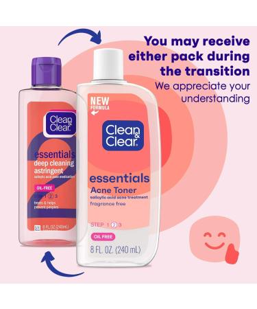 Deep Cleaning Astringent Oil Free by Clean & Clear - Unisex 8 oz Cleanser for Radiant Skin | International Shipping Available - Buy Online on GoSupps.com
