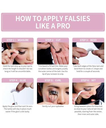 Buy 10 Pairs 3D Natural Wispy Cat Eye Mink Lashes - Fluffy & Thick False Eyelashes (W55) | International Shipping - Buy Online on GoSupps.com