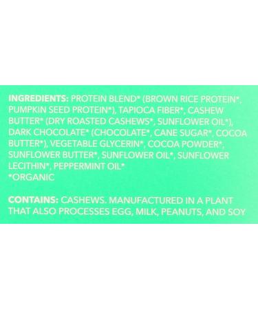 Aloha Organic Chocolate Mint Protein Bars 14g Plant-Based Protein USDA Certified Organic Gluten Free & Non-GMO 56 Gm (Pack of 12) Chocolate 12-Pack - Buy Online on GoSupps.com