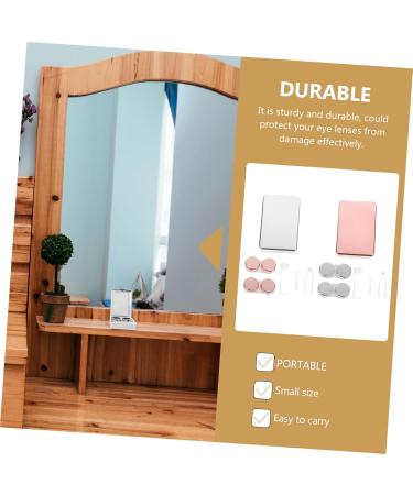 Lalafina 2 Set Mirror Color Contact Lens Case - Storage Container for Travel | Eye Accessories - Buy Online on GoSupps.com