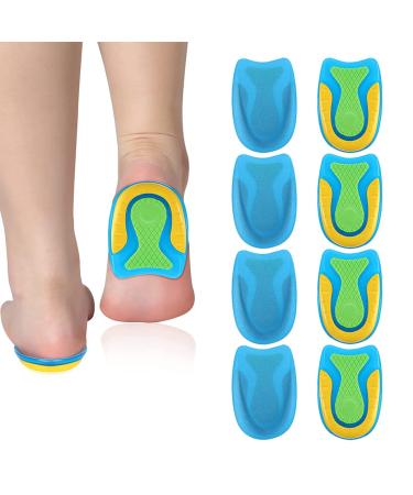 4 pairs of heel spur inserts heel pillows heels heel cushions heel spur inserts orthopedic jet inserts gel insoles to relieve plantar fasciitis heel spur and Achilles pain