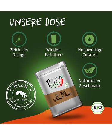 Jeske Sports Supplies Tasty Pott Bio Smoky Rub 250 grams cooking & herbs grilling roasting spice mix smoke aroma grill marinade herbs salt chili garlic pepper paprika refill pack - Buy Online on GoSupps.com