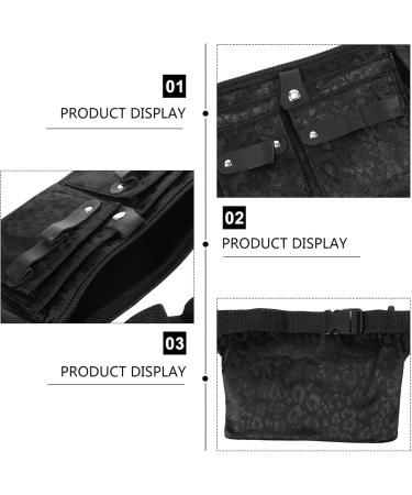 LALAFINA with Carrying for Holder Tools Apron Waist Makeup Tools Black Pouch Combs Clip Salon Care Styling Stylist Stylists Bag Clippers Home Shears Pocket Hair Hairdressing Bags Tool 25.5x17.5x1cm Black - Buy Online on GoSupps.com