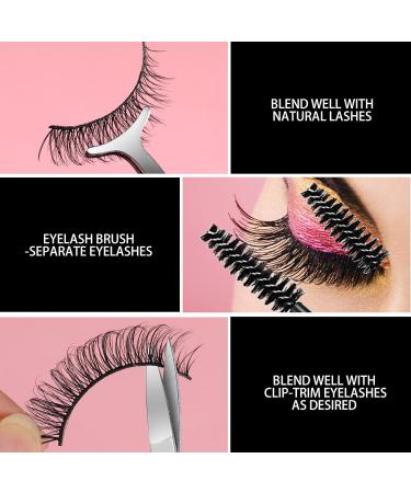Teenitor Natural Look Wispy Mink False Eyelashes Pack with Applicator - Buy Online on GoSupps.com