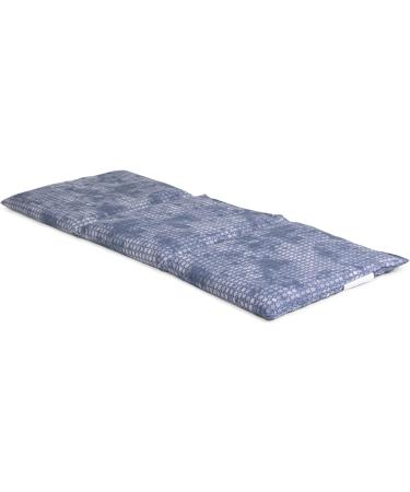 Large 50x20cm Spelt Pillow - Grey-Blue 3-Chamber Grain Pillow for Heat & Cold Therapy - Buy Online on GoSupps.com