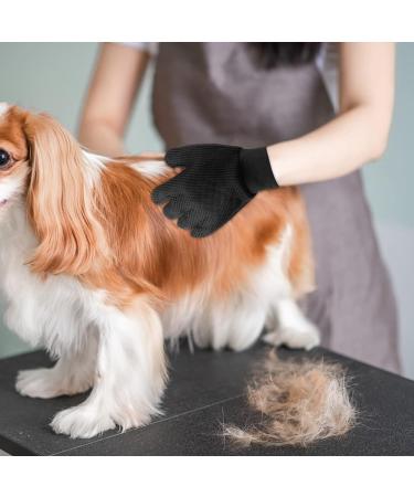 Fousenuk Silicone Pet Care Gloves for Dogs & Cats - Deshedding Bathing & Massage - Adjustable Fur Care with Velcro Fastener - Buy Online on GoSupps.com