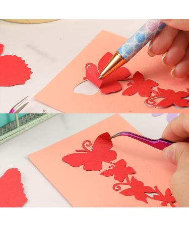 4 Pcs Pin Pen Weeding Tool Kit - Vinyl Squeegee, Tweezers, Weeders & More in Blue Purple - Buy Online on GoSupps.com