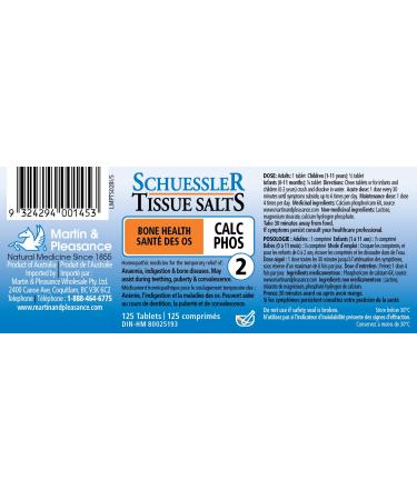 MARTIN & PLEASANCE Calc Phos 6X 125 CT - Buy Online International Shipping Available - Buy Online on GoSupps.com