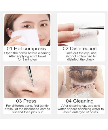 Usiveinborn Blackhead Remover Usiveinborn Tweezers Teppeic Tweezers Usiveinbor Pimple Popper Tool Kit Stainless Steel Professional Facial Blackhead Remover Tweezers 125 Elbow Design (7PCS) - Buy Online on GoSupps.com