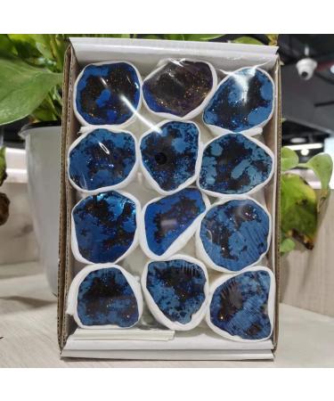 Natural Crystal Rough Natural Agate Geode Blue Aura Coated Druzy Agate Geode - Buy Online on GoSupps.com