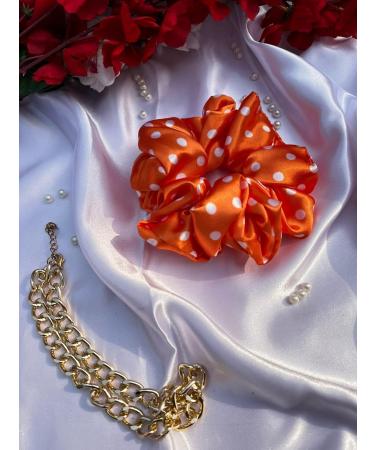 6 Satin Dotted Scrunchies Oversize Hair Scrunchies Frizz Prevention Silk Scrunchies for Girls & Stylish Hair Ties for Women Premium Hair Scrunchie for Styling - Buy Online on GoSupps.com