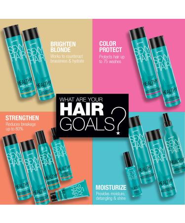 SexyHair Healthy Strengthening Anti-Breakage Shampoo/Conditioner - Sulfate-Free Formula for Damaged Hair -10.1 fl oz - Buy Online on GoSupps.com