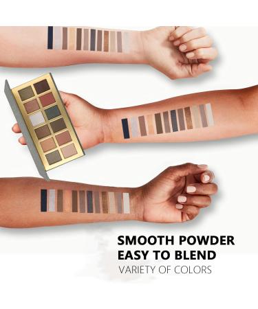 pomcral Eyeshadow Palette 12 Colors Makeup Natural Matte Shimmer Glitter Pigment Eye Shadow Pallete Metallic Eyeshadow Pallet Makeup Gift Kit - Buy Online on GoSupps.com