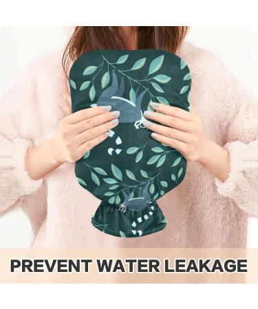 Buy Naanle Palm Leaf Lemurs Heat Bottle - 1L Transparent Hot Water Bottle for Bed Hand & Foot Warmer | Pain Relief & Cold Therapy - Buy Online on GoSupps.com