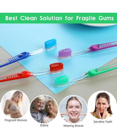 Tyqour Orthodontic Toothbrush Set - 4 Pieces Double V-Trim Tuft for Braces & Interdental Cleaning | Ideal for Dental Hygiene - Buy Online on GoSupps.com