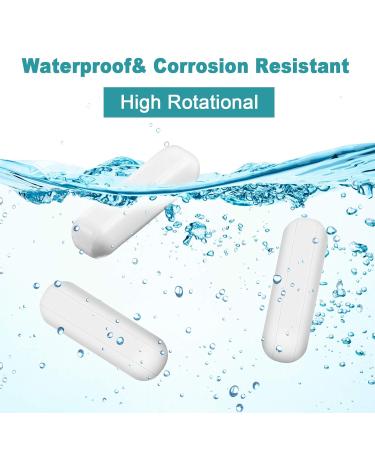 PTFE Magnetic Stir Bars for Laboratory Stirrers - White 30mm/1.18 Inch - Set of 8 - Buy Online on GoSupps.com