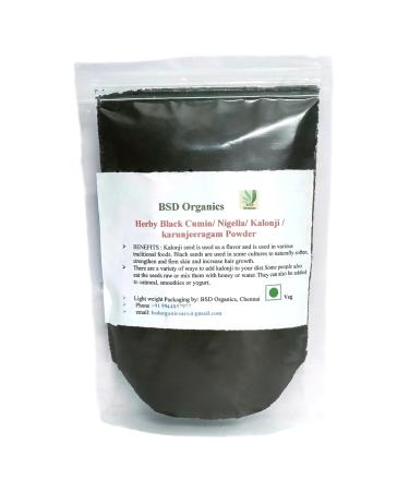 BSD Organics HerbY Black cumin/nigella/kalonji/karunjeeragam powder - 100 G