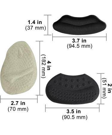 12 Pack Heel Pads and Grips for Shoes, Metatarsal Inserts for Women and Men - Prevent Heel Slip and Blister - Buy Online on GoSupps.com
