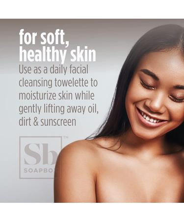 Soapbox Fragrance-Free Makeup Remover Wipes - Gentle Cleansing Pads for Eye Makeup, Dirt, and Oil - Alcohol-Free - 50 Count - Buy Online on GoSupps.com