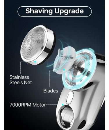 Men's Electric Shaver Caseeto Portable Mini Electric Razor for Men Rotary Shaver Wet and Dry Electric Razor Men Shaving Razors Sideburn Trimmer - Buy Online on GoSupps.com