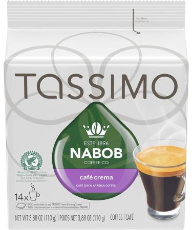 Tassimo Nabob Espresso Single Serve T-Discs 110g (5 Boxes of 14 T-Discs) & Nabob Caf Crema Coffee Single Serve T-Discs 110g Coffee + Caf Crema - Buy Online on GoSupps.com