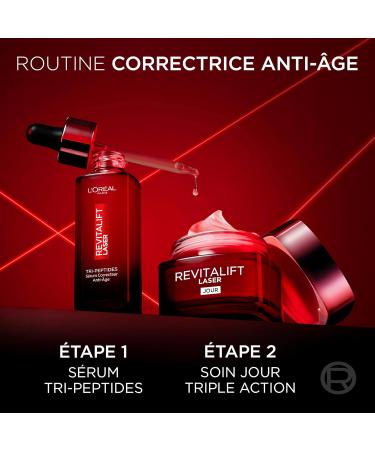 L'Or al Paris - Anti-Aging Deep Face Care - Triple Action Day Cream - With Hyaluronic Acid Pro-Retinol & Vitamin C - All Ski - Buy Online on GoSupps.com