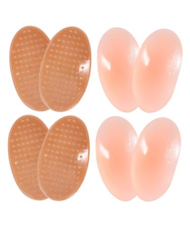 Goohochy 4 couples slipproof shoulder pads made of silicone anti-shoulder cushion invisible shoulder pads self-adhesive push-up pads women bras Miss Japan structured the shoulder 13x8x2.5cm
