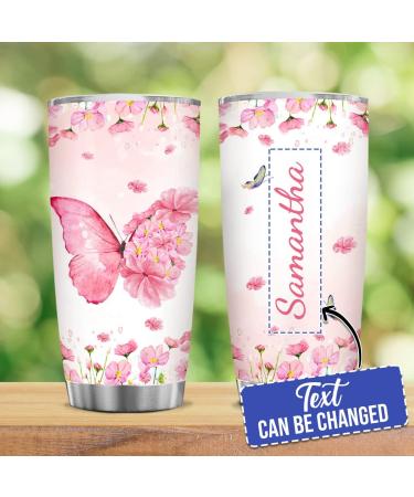 Personalized Butterfly Tumbler - Stainless Steel 20oz/30oz - Gift for Women, Girls, Friend - Custom Gift for Spirit Animal Lovers - Birthday/Christmas - Style 5 - Buy Online on GoSupps.com