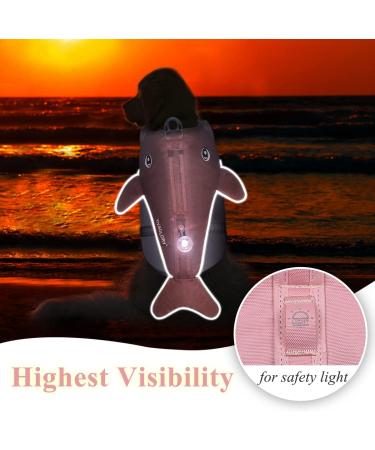 Vivaglory Dog Swimming Vest for Small & Medium Dogs - Adjustable Sporty Life Jacket Sakura Rosa L (66-79 cm) - Buy Online on GoSupps.com